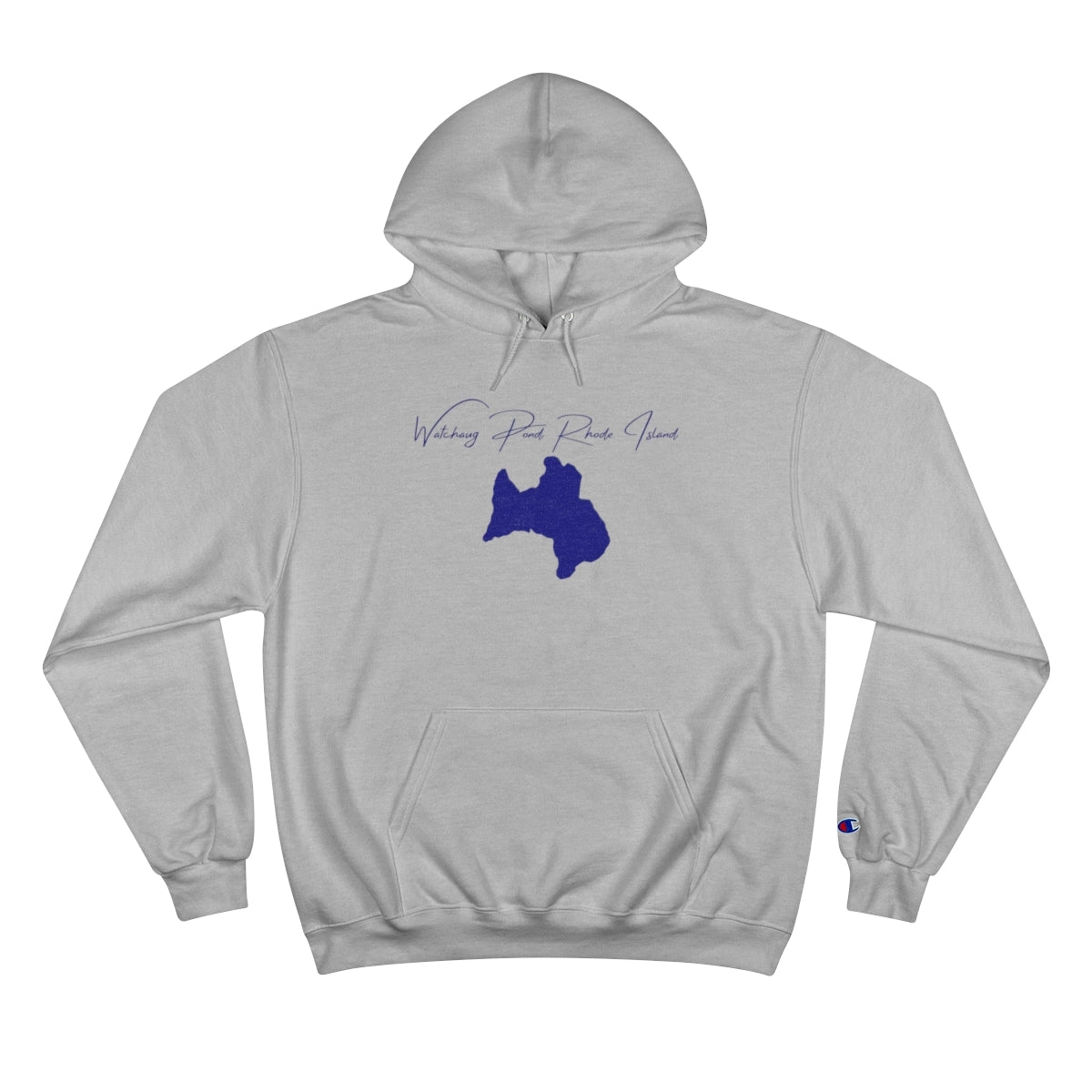 Rhode  Island  Watchaug  Pond  Hoodie  front  position  view  from  front  light  steel.webp
