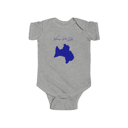 Rhode  Island  Watchaug  Pond  Onesie  front  position  view  from  front  heather.webp