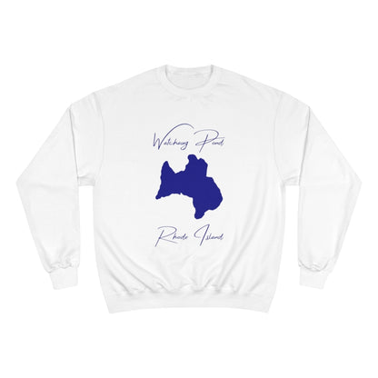Rhode  Island  Watchaug  Pond  Sweatshirt  front  position  view  from  front  white.webp