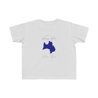 Rhode  Island  Watchaug  Pond  Toddler  T-shirt  front  position  view  from  front  silver.webp