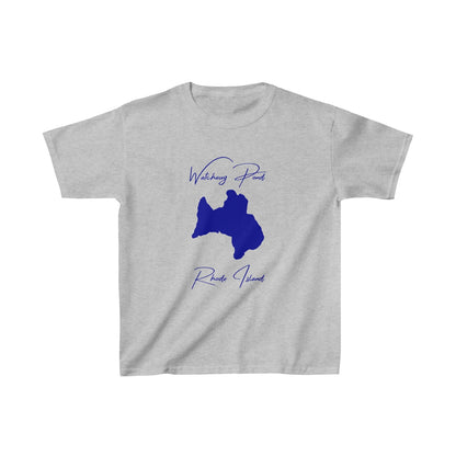 Rhode  Island  Watchaug  Pond  Youth  T-shirt  front  position  view  from  front  sport  grey.webp