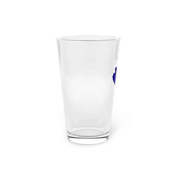 Rhode  Island  Worden  Pond  16oz  Pint  Glass  front  position  view  from  left  16oz.webp