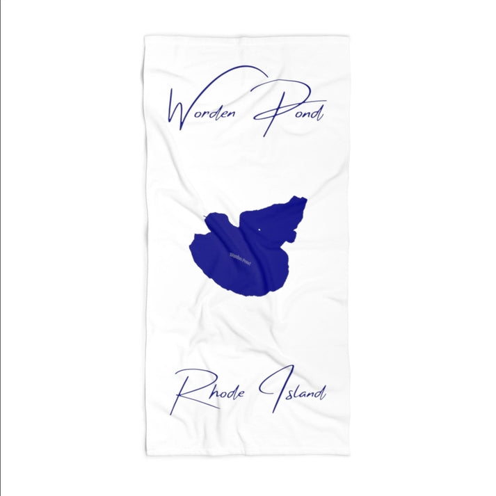 Rhode  Island  Worden  Pond  Beach  Towel  front  position  view  from  front  36  x  72.webp