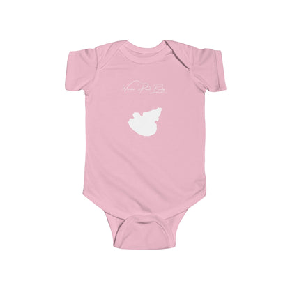 Rhode  Island  Worden  Pond  Onesie  front  position  view  from  front  pink.webp