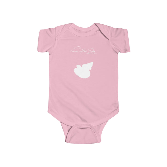 Rhode  Island  Worden  Pond  Onesie  front  position  view  from  front  pink.webp