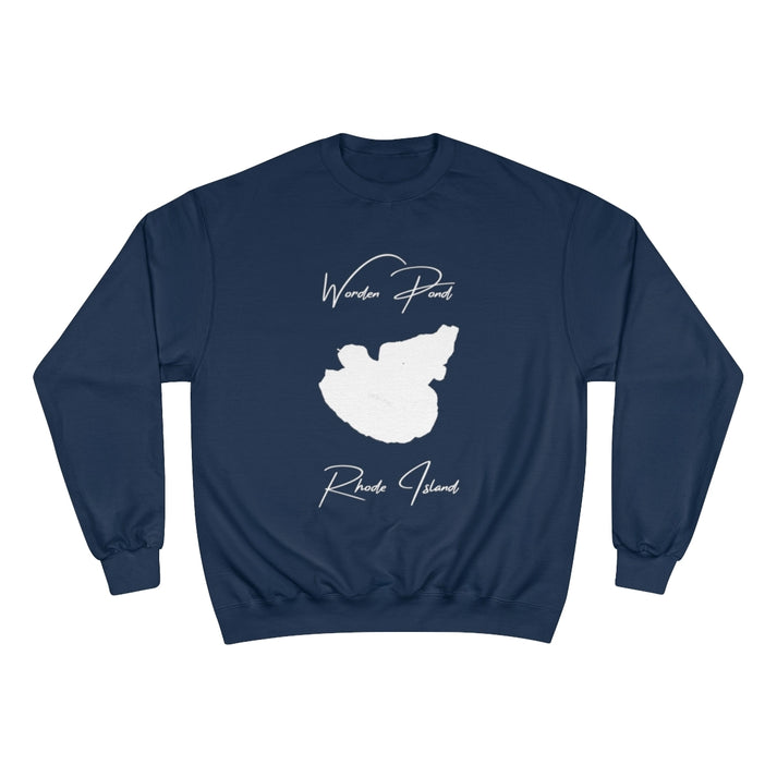 Rhode  Island  Worden  Pond  Sweatshirt  front  position  view  from  front  navy.webp