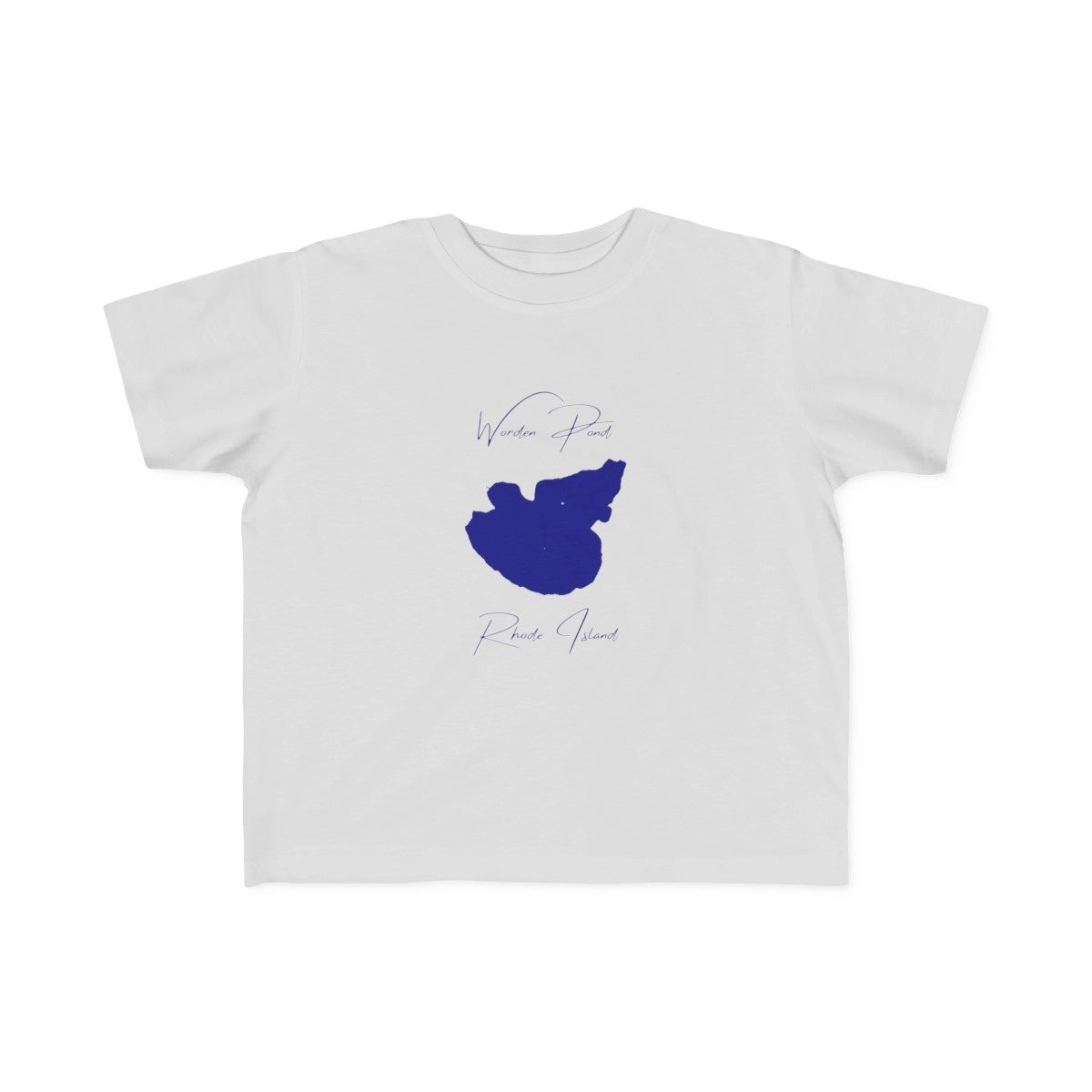 Rhode  Island  Worden  Pond  Toddler  T-shirt  front  position  view  from  front  silver.webp