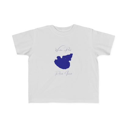 Rhode  Island  Worden  Pond  Toddler  T-shirt  front  position  view  from  front  silver.webp