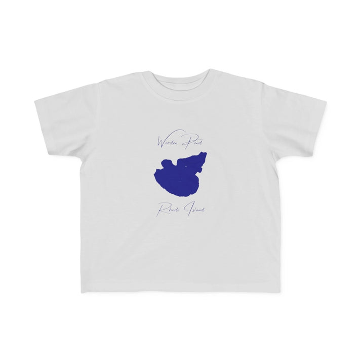 Rhode  Island  Worden  Pond  Toddler  T-shirt  front  position  view  from  front  silver.webp