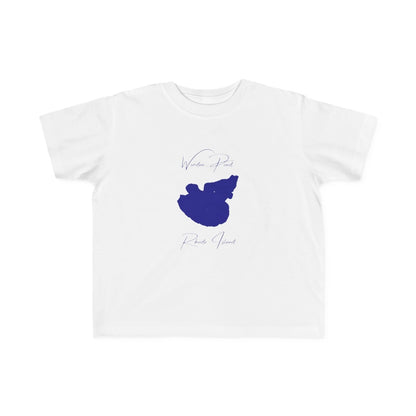 Rhode  Island  Worden  Pond  Toddler  T-shirt  front  position  view  from  front  white.webp