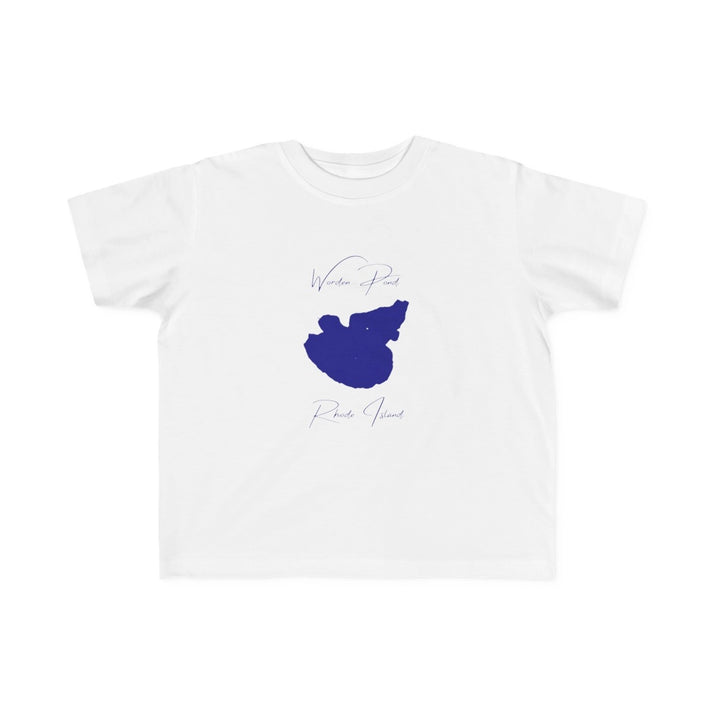 Rhode  Island  Worden  Pond  Toddler  T-shirt  front  position  view  from  front  white.webp