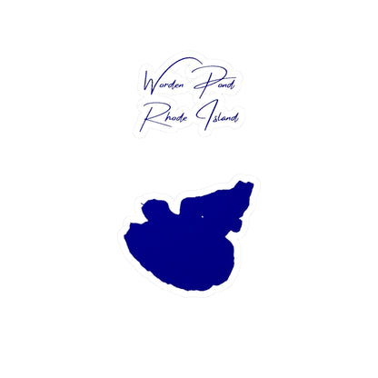 Rhode  Island  Worden  Pond  Vinyl  Decal  other  position  view  from  front  4  x  6.webp