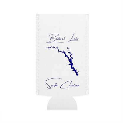 South  Carolina  Blalock  Lake  Slim  Can  Koozie  front  position  view  from  flat-front  white.webp
