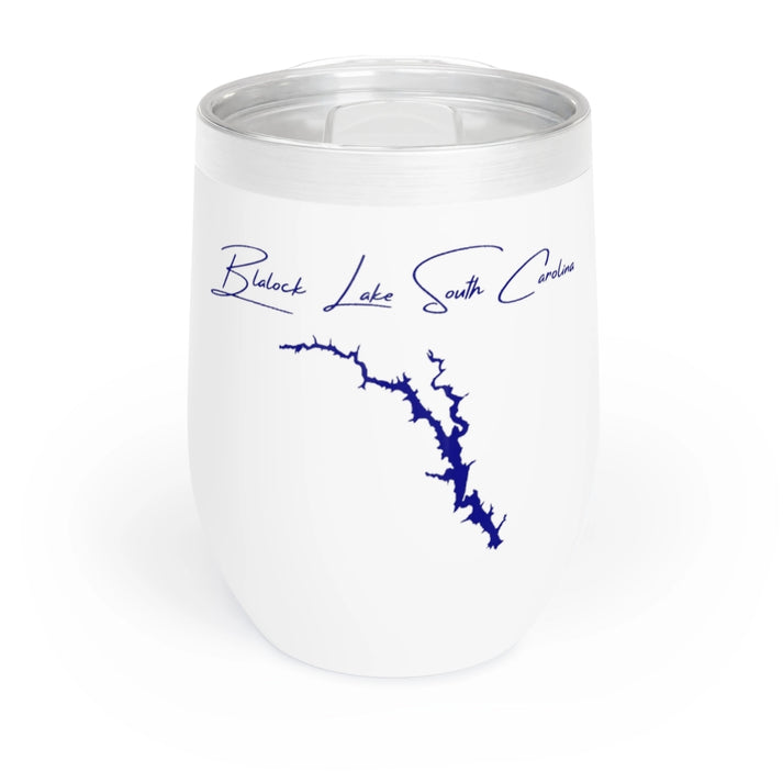 South  Carolina  Blalock  Lake  Wine  Tumbler  front  position  view  from  front  white.webp