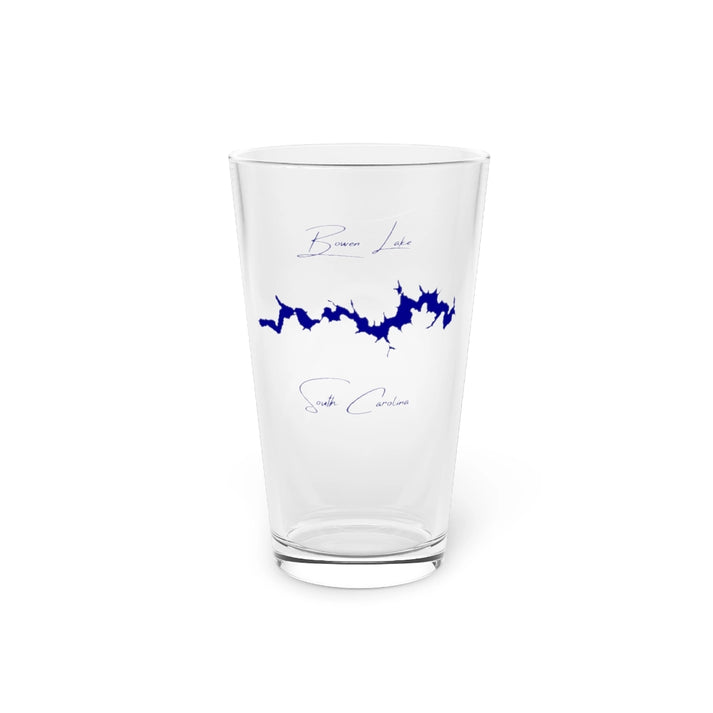 South  Carolina  Bowen  Lake  16oz  Pint  Glass  front  position  view  from  front  16oz.webp