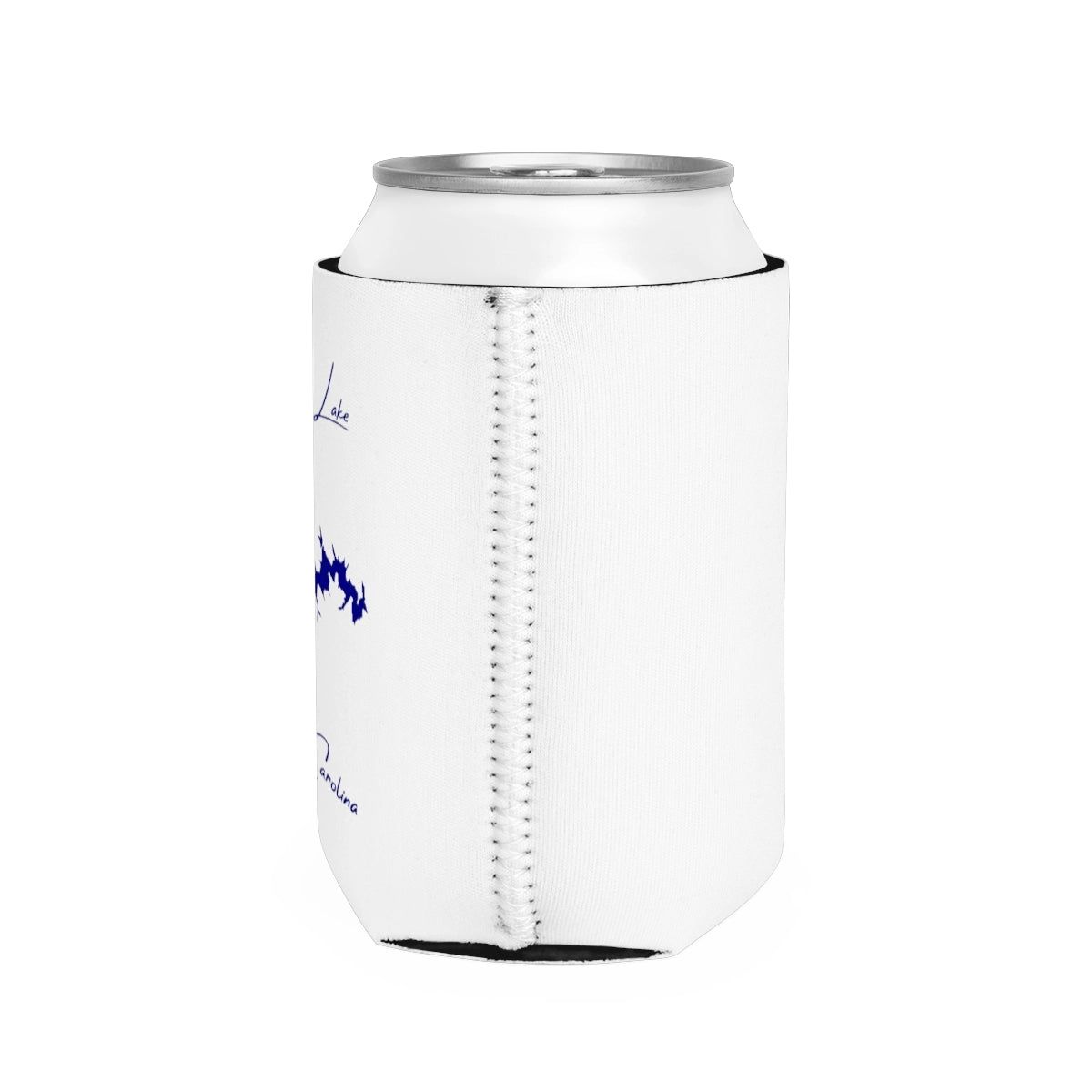 South  Carolina  Bowen  Lake  Can  Koozie  all  position  view  from  right  white.webp