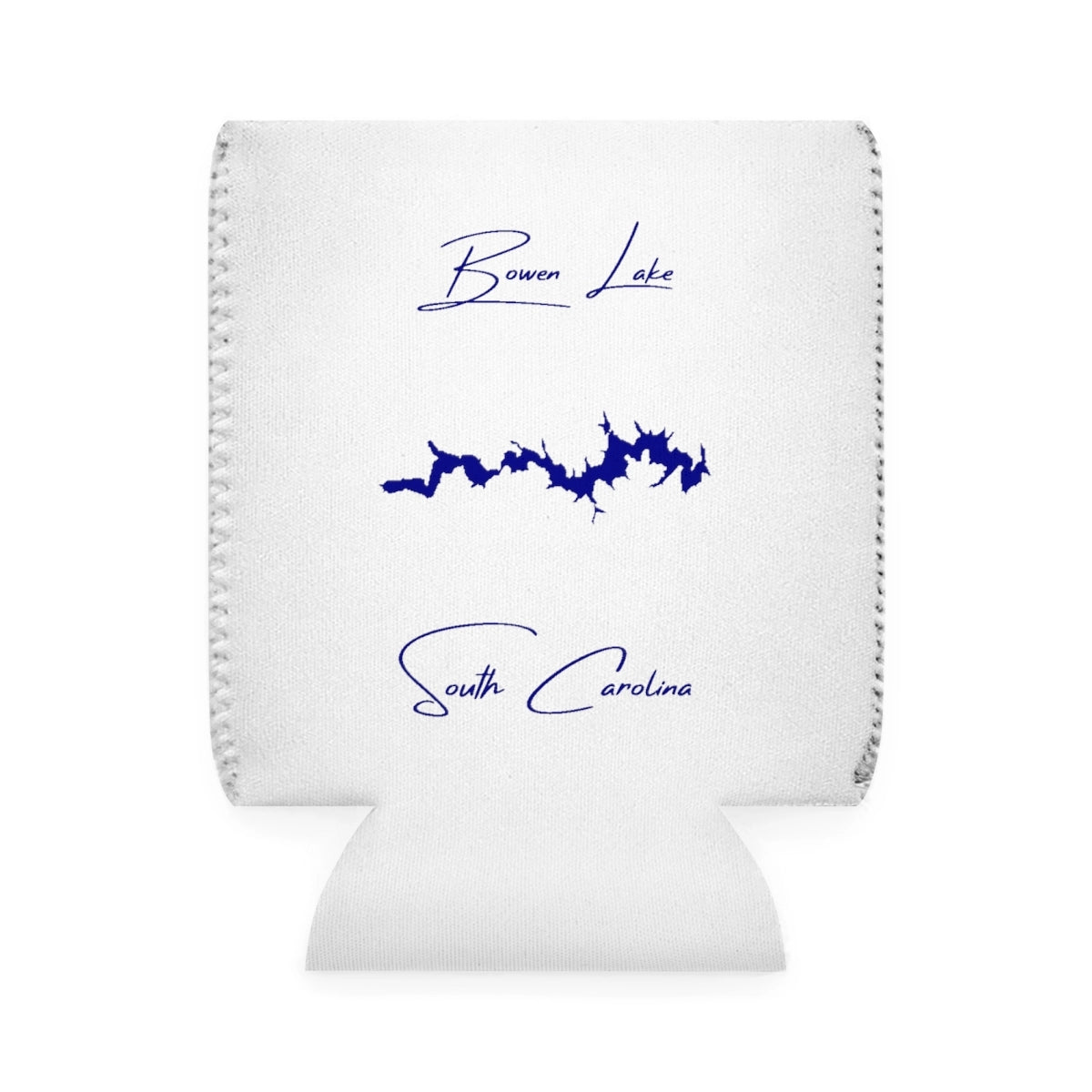 South  Carolina  Bowen  Lake  Can  Koozie  front  position  view  from  front-1  white.webp