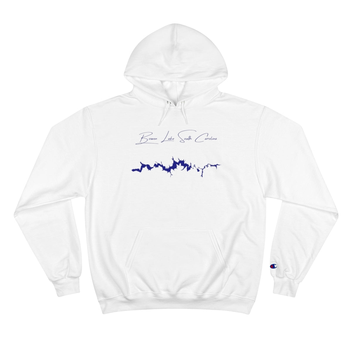 South  Carolina  Bowen  Lake  Hoodie  front  position  view  from  front  white.webp