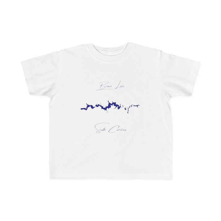 South  Carolina  Bowen  Lake  Toddler  T-shirt  front  position  view  from  front  white.webp
