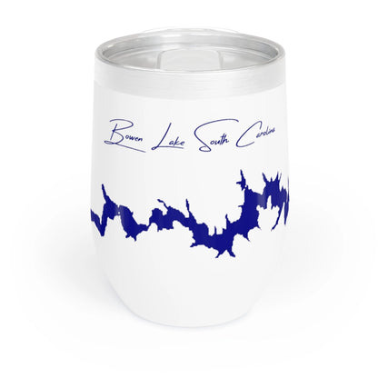 South  Carolina  Bowen  Lake  Wine  Tumbler  front  position  view  from  front  white.webp
