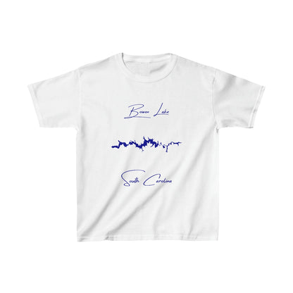 South  Carolina  Bowen  Lake  Youth  T-shirt  front  position  view  from  front  white.webp