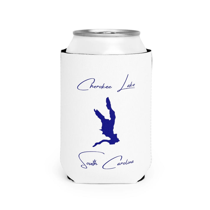 South  Carolina  Cherokee  Lake  Can  Koozie  front  position  view  from  front-2  white.webp