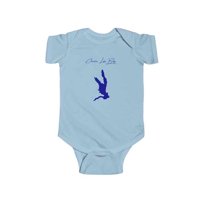 South  Carolina  Cherokee  Lake  Onesie  front  position  view  from  front  light  blue.webp