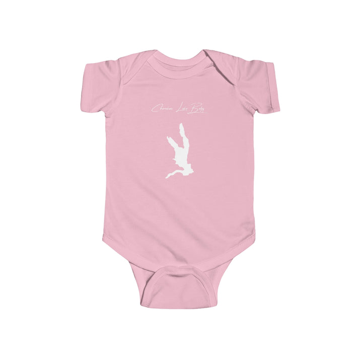South  Carolina  Cherokee  Lake  Onesie  front  position  view  from  front  pink.webp