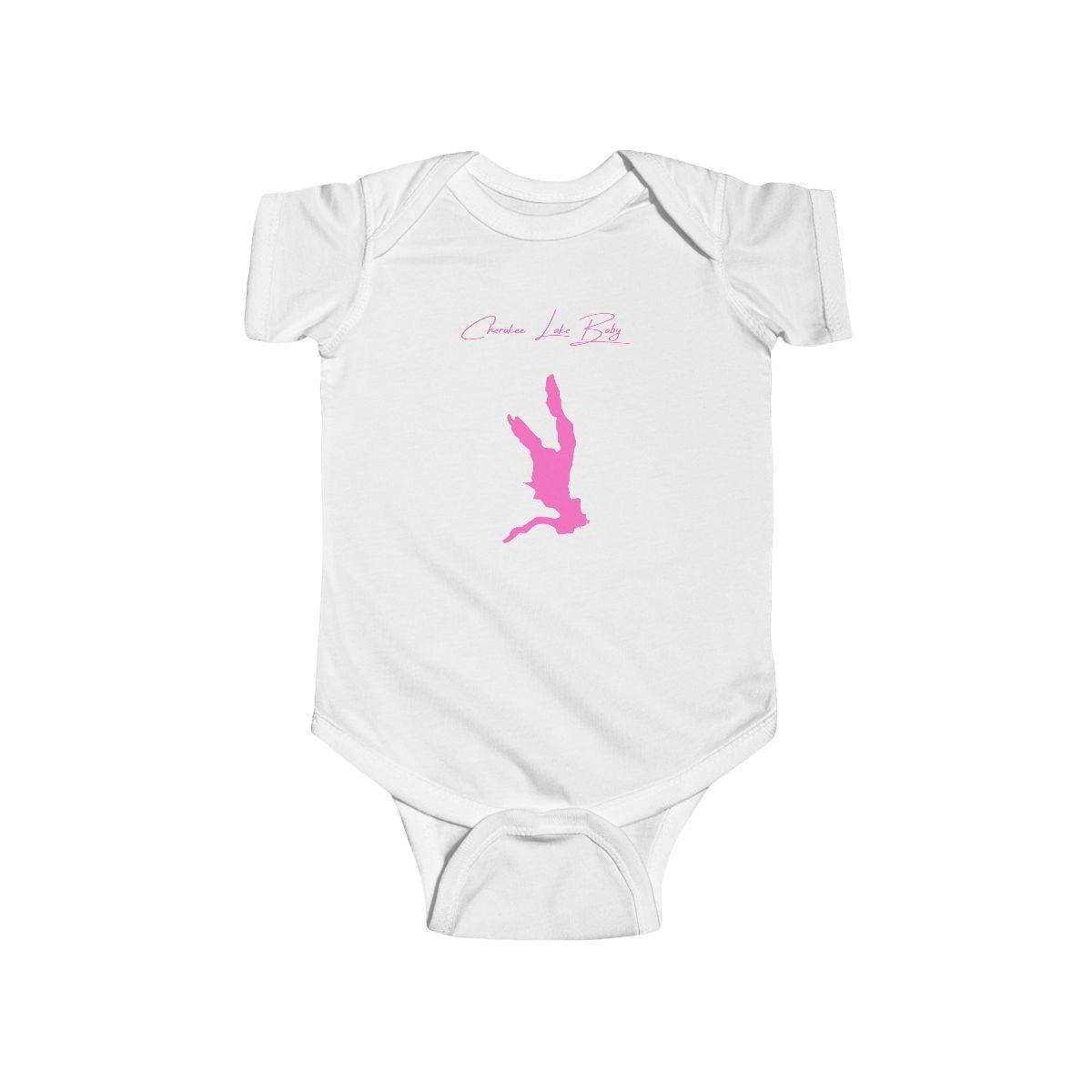 South  Carolina  Cherokee  Lake  Onesie  front  position  view  from  front  white.webp