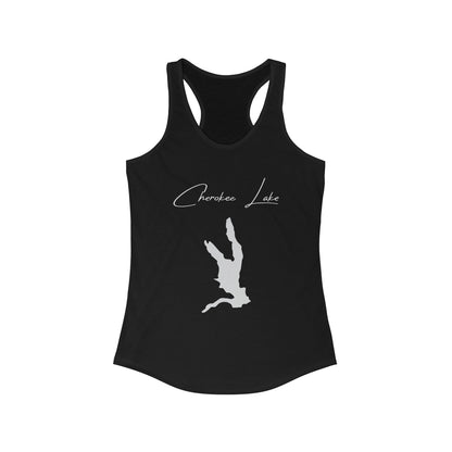 South  Carolina  Cherokee  Lake  Racerback-Tank  front  position  view  from  front  solid  black.webp