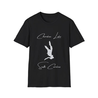 South  Carolina  Cherokee  Lake  T-shirt  front  position  view  from  front  black.webp