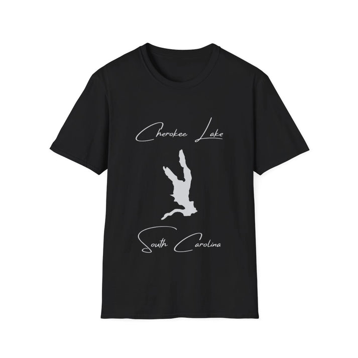 South  Carolina  Cherokee  Lake  T-shirt  front  position  view  from  front  black.webp