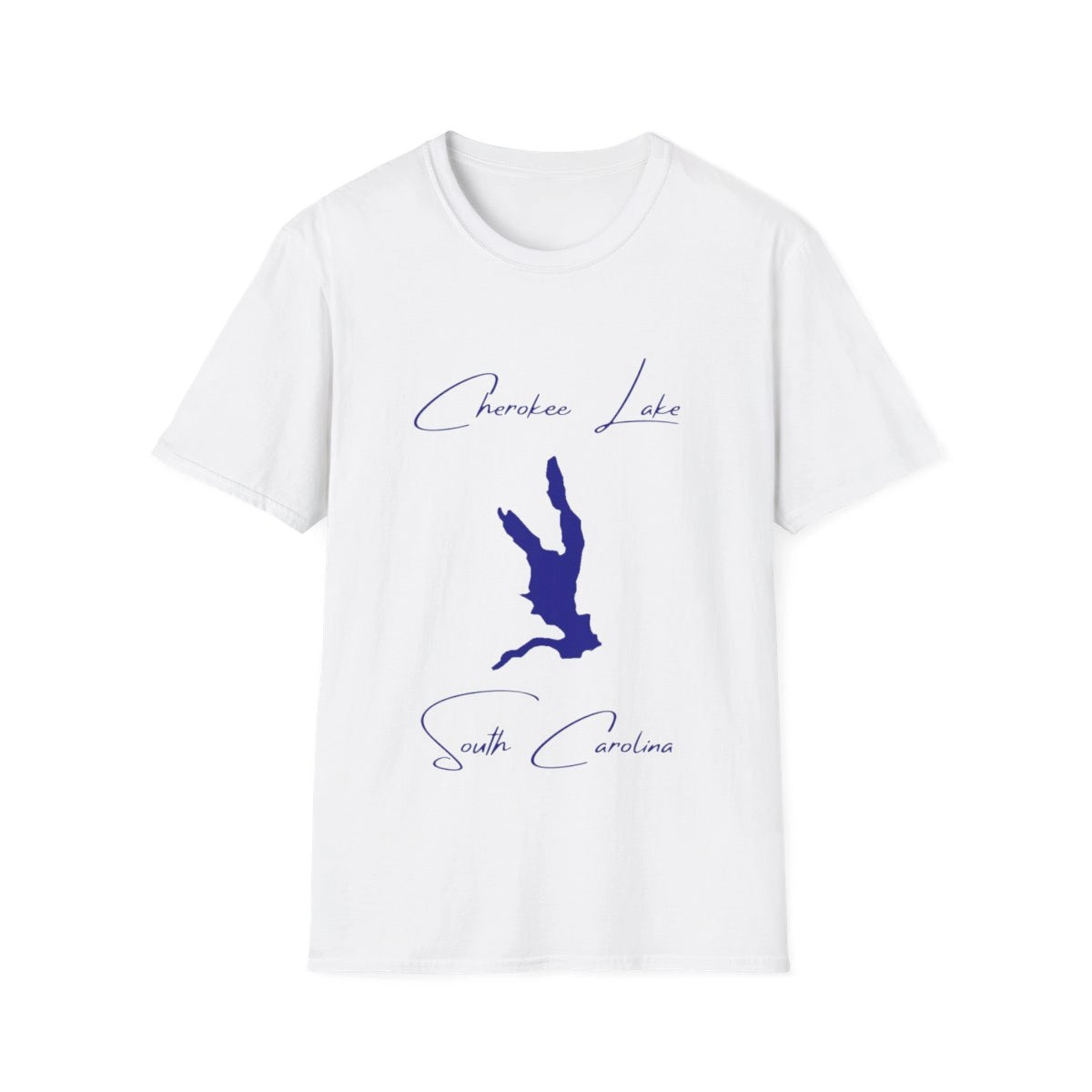 South  Carolina  Cherokee  Lake  T-shirt  front  position  view  from  front  white.webp