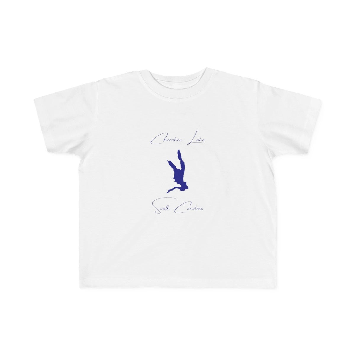 South  Carolina  Cherokee  Lake  Toddler  T-shirt  front  position  view  from  front  white.webp