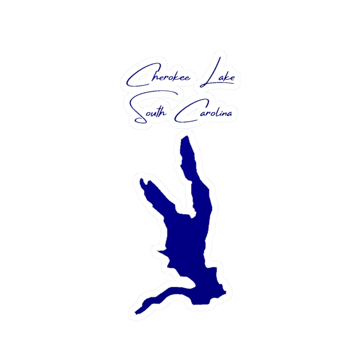 South  Carolina  Cherokee  Lake  Vinyl  Decal  other  position  view  from  front  4  x  6.webp