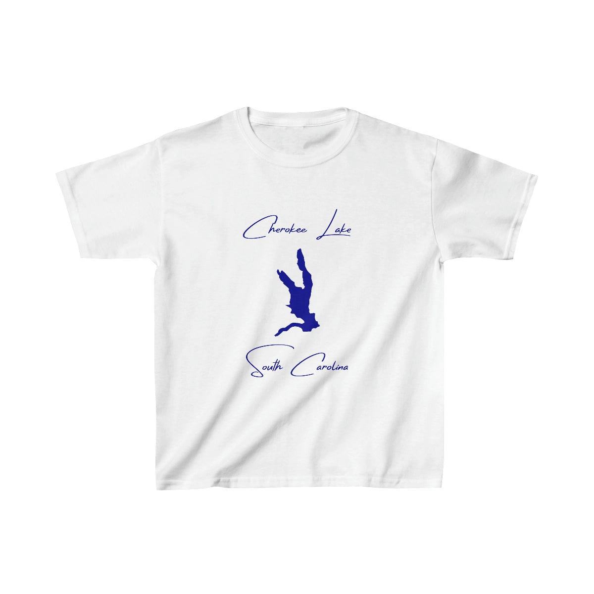 South  Carolina  Cherokee  Lake  Youth  T-shirt  front  position  view  from  front  white.webp
