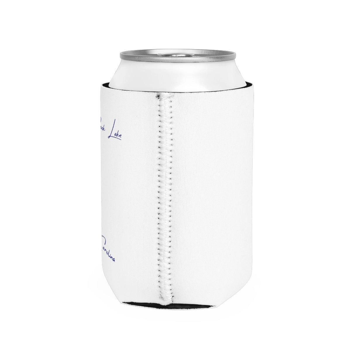 South  Carolina  Fishing  Creek  Lake  Can  Koozie  all  position  view  from  right  white.webp