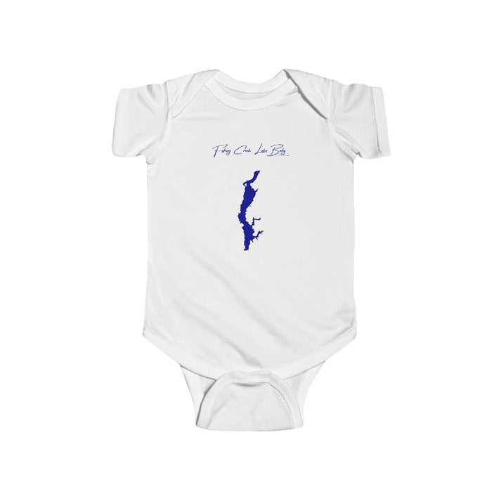 South  Carolina  Fishing  Creek  Lake  Onesie  front  position  view  from  front  white.webp