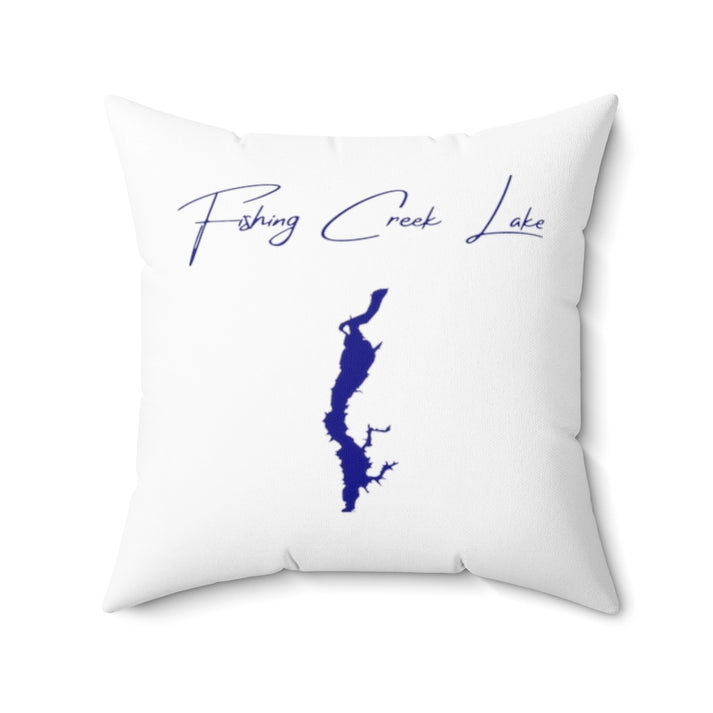 South  Carolina  Fishing  Creek  Lake  Pillow  front  position  view  from  back  20  x  20.webp
