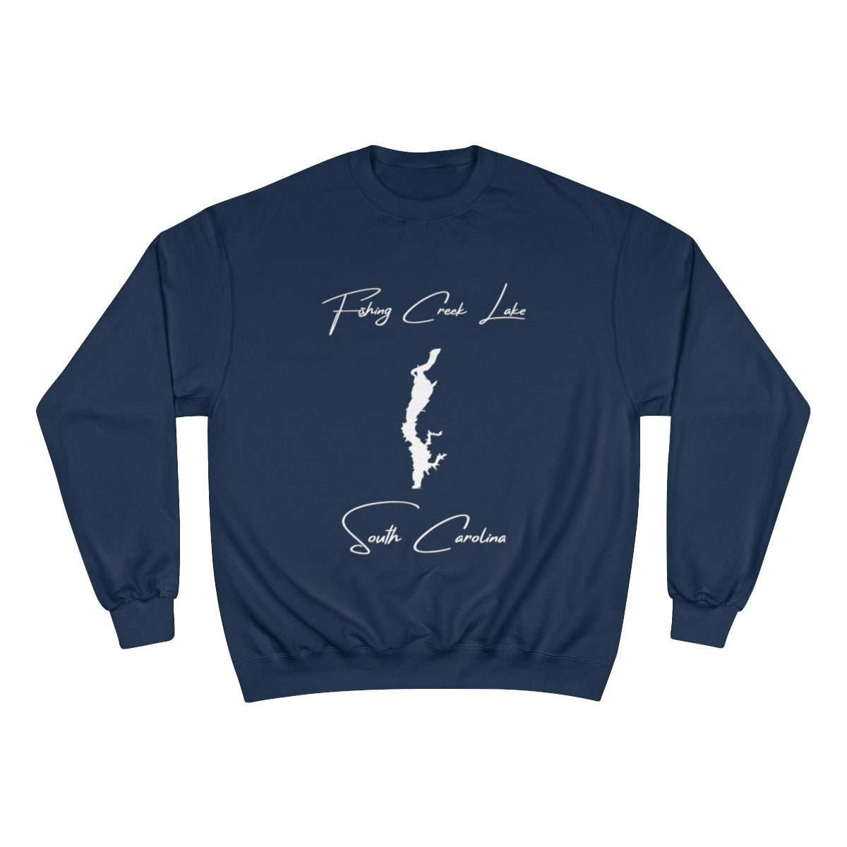 South  Carolina  Fishing  Creek  Lake  Sweatshirt  front  position  view  from  front  navy.webp