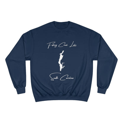 South  Carolina  Fishing  Creek  Lake  Sweatshirt  front  position  view  from  front  navy.webp