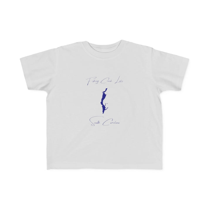 South  Carolina  Fishing  Creek  Lake  Toddler  T-shirt  front  position  view  from  front  silver.webp
