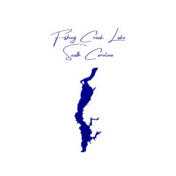 South  Carolina  Fishing  Creek  Lake  Vinyl  Decal  other  position  view  from  front  4  x  6.webp