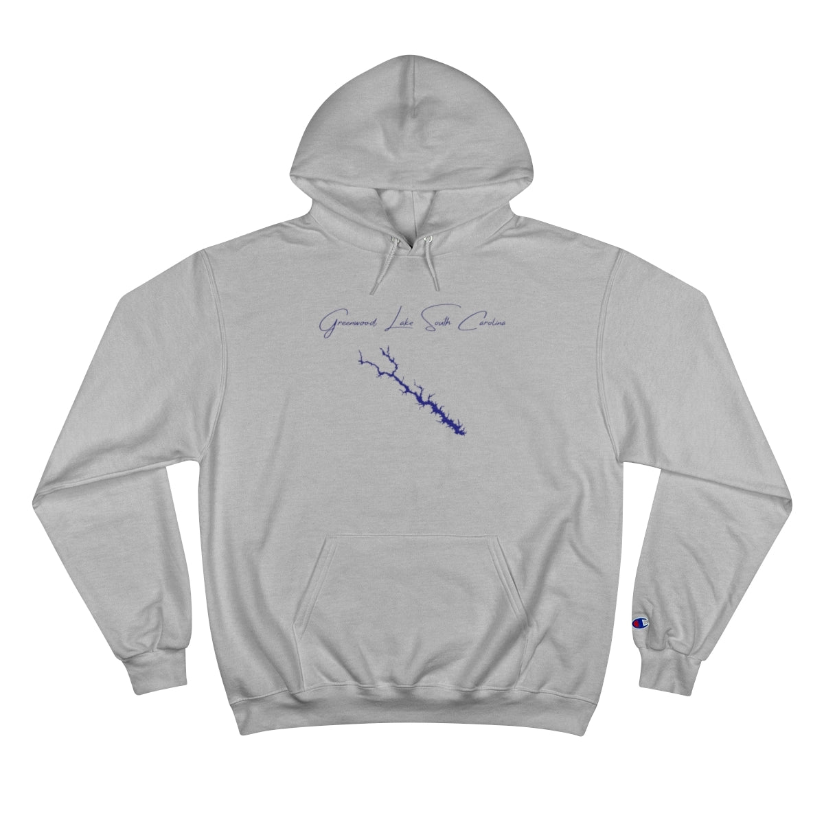 South  Carolina  Greenwood  Lake  Hoodie  front  position  view  from  front  light  steel.webp
