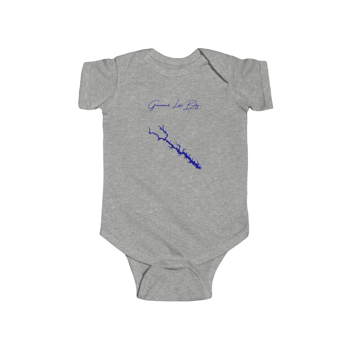 South  Carolina  Greenwood  Lake  Onesie  front  position  view  from  front  heather.webp