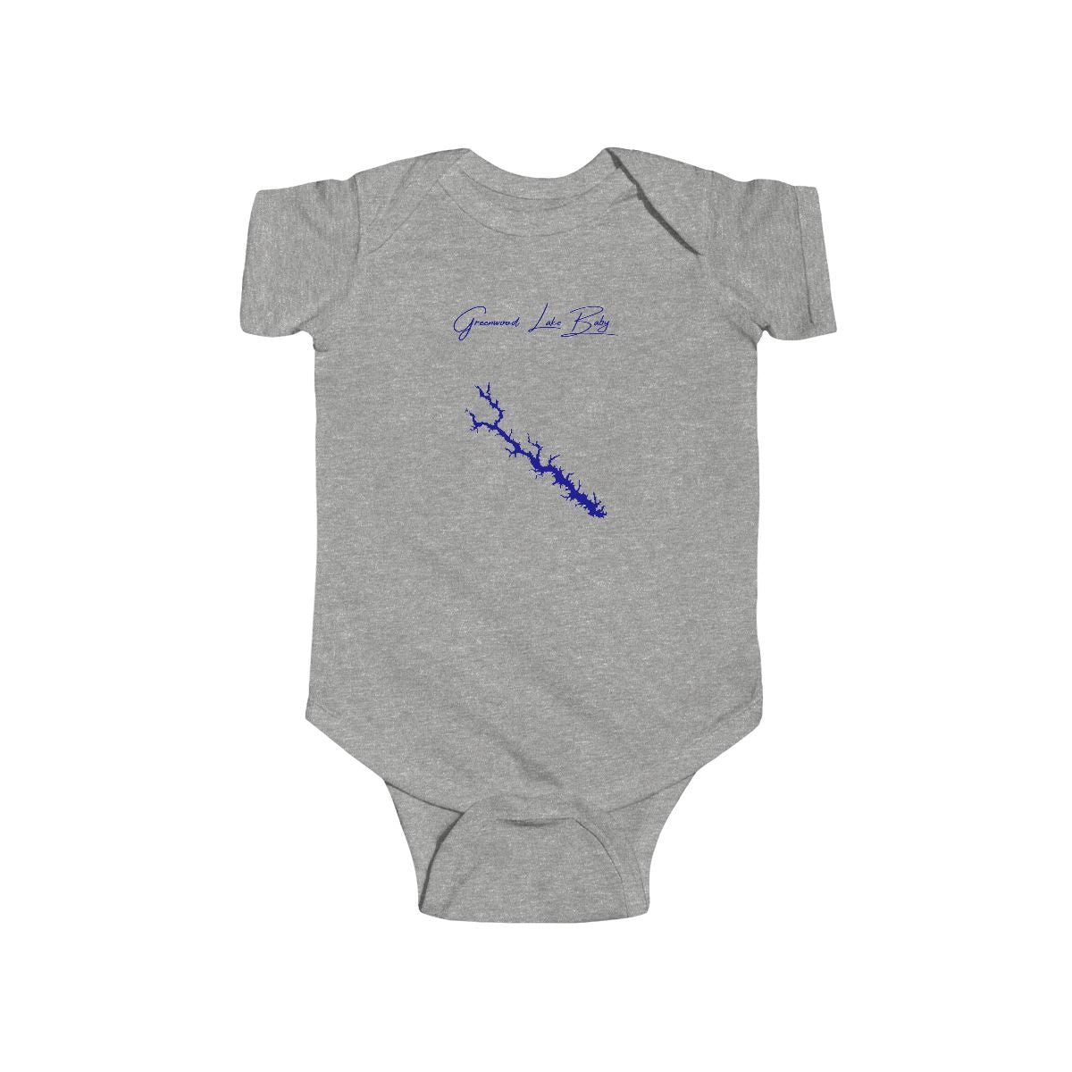 South  Carolina  Greenwood  Lake  Onesie  front  position  view  from  front  heather.webp