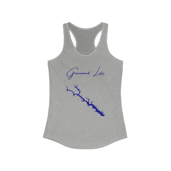 South  Carolina  Greenwood  Lake  Racerback-Tank  front  position  view  from  front  heather  grey.webp