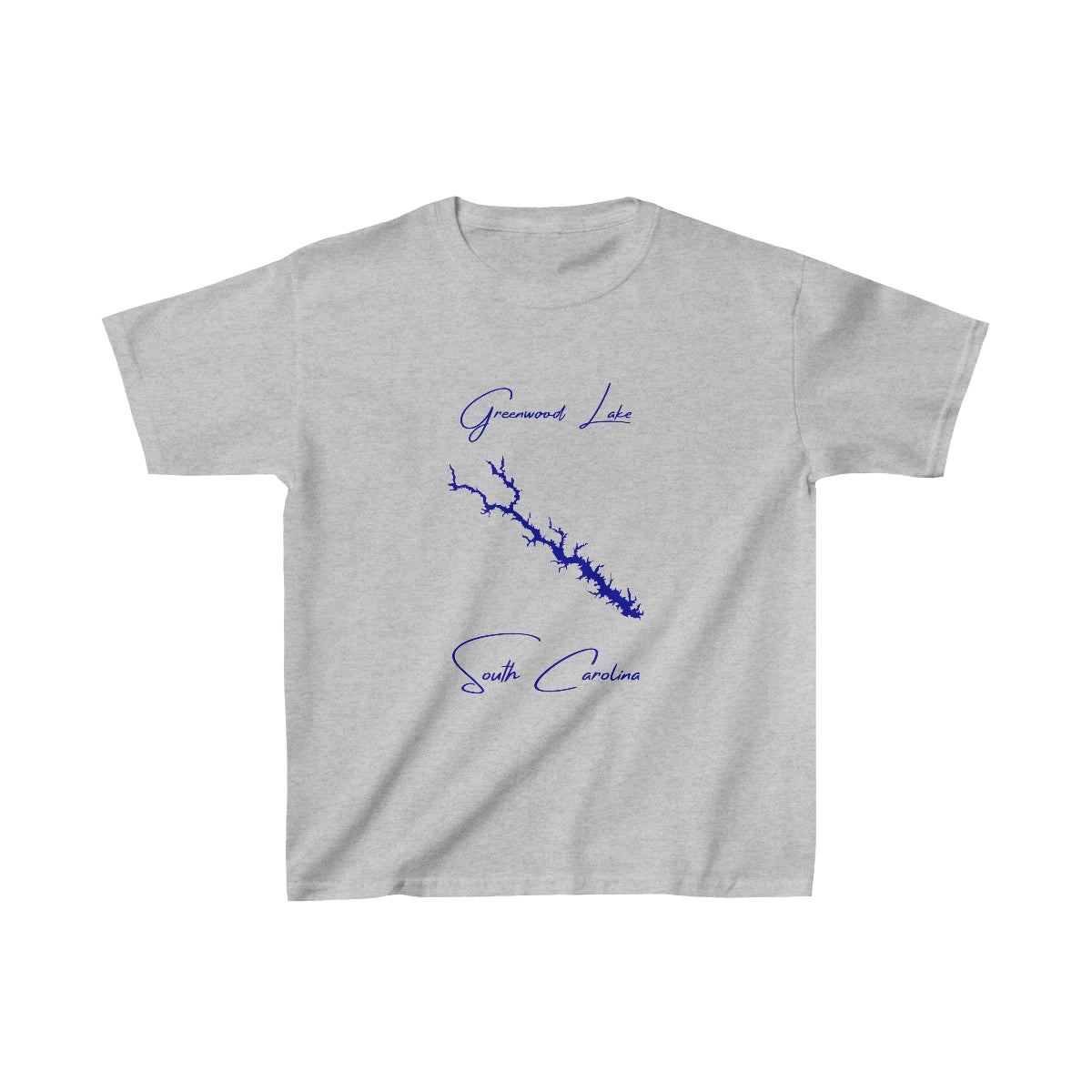 South  Carolina  Greenwood  Lake  Youth  T-shirt  front  position  view  from  front  sport  grey.webp