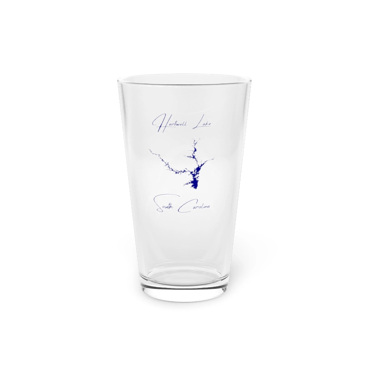 South  Carolina  Hartwell  Lake  16oz  Pint  Glass  front  position  view  from  front  16oz.webp