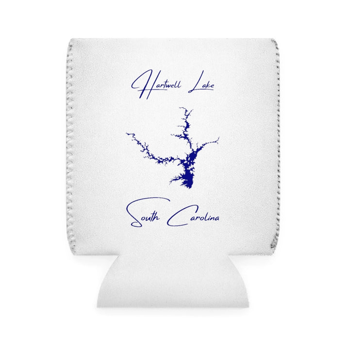 South  Carolina  Hartwell  Lake  Can  Koozie  front  position  view  from  front-1  white.webp